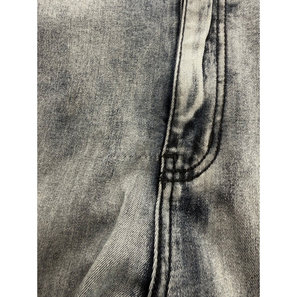 American Bazi Womens 3X Distressed Ombre Skinny Jeans High Rise Blue Grey - Picture 11 of 12